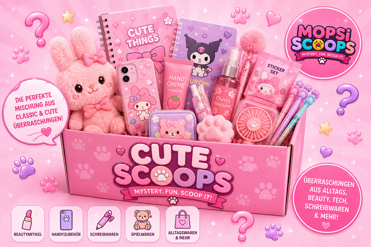 Cute Scoop – Kawaii Mystery Box mit Cute Collectibles & Überraschungen