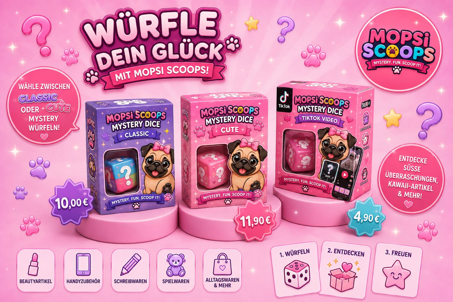 🎲✨ Mystery Würfeln – Würfle dein Glück! ✨🎲